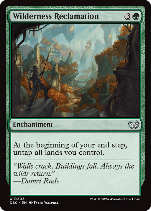 Wilderness Reclamation (DSC-205) [Duskmourn: House of Horror Commander] MTG Single Wizards of the Coast