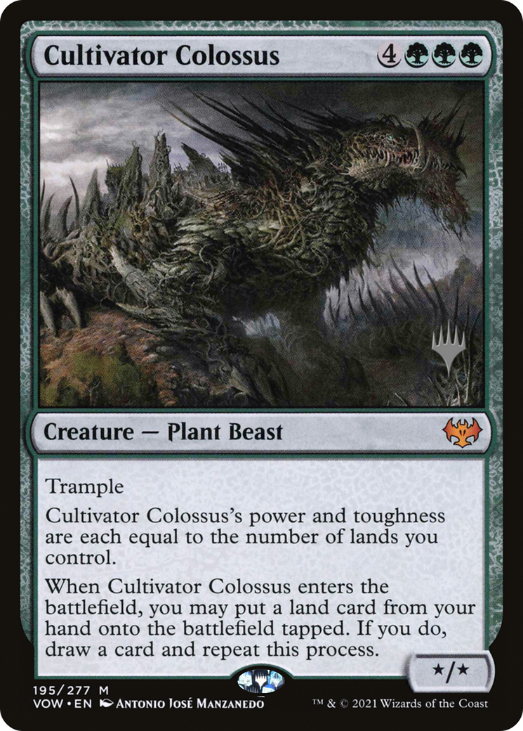 Cultivator Colossus (PPDMU-195) [Innistrad: Crimson Vow Promos] Foil MTG Single Wizards of the Coast