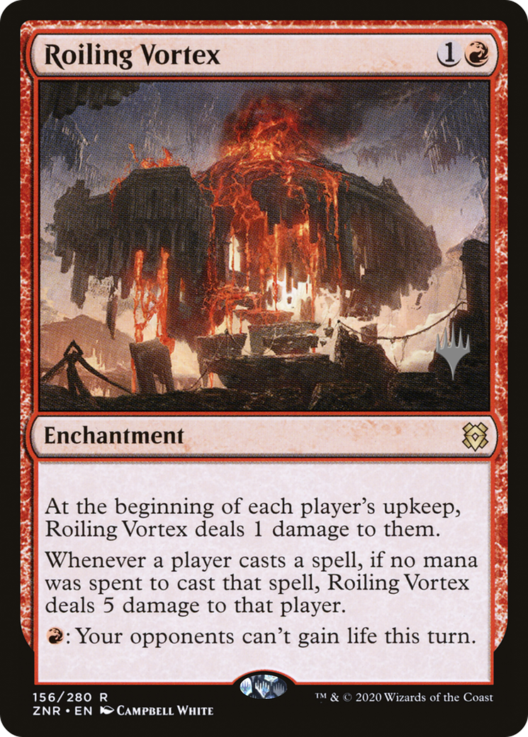 Roiling Vortex (PPZNR-156) [Zendikar Rising Promos] MTG Single Wizards of the Coast