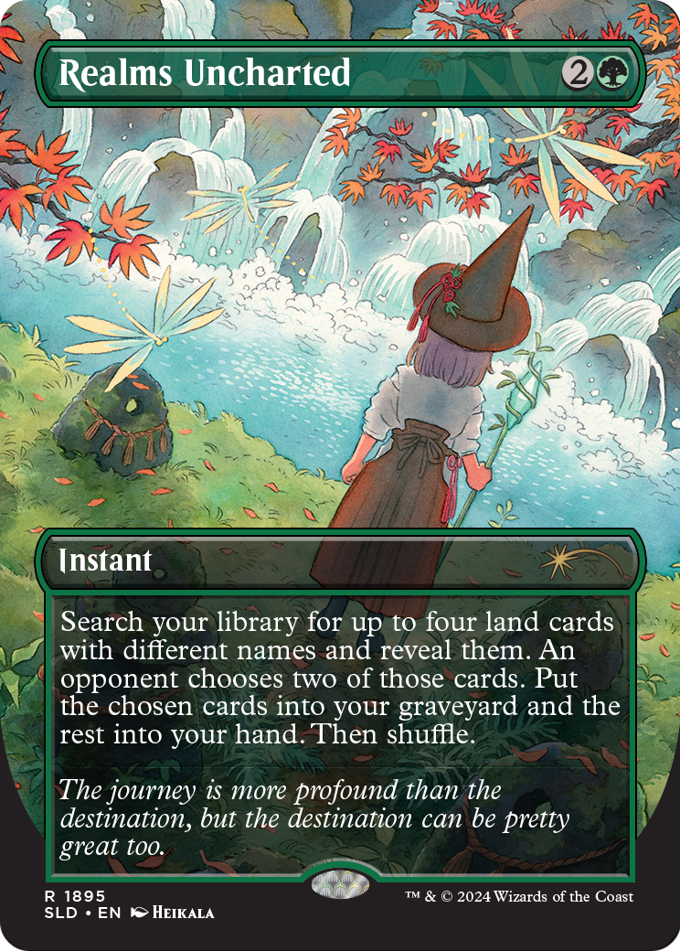 Realms Uncharted (SLD-1895) [Secret Lair] Drop (Borderless) MTG Single Wizards of the Coast