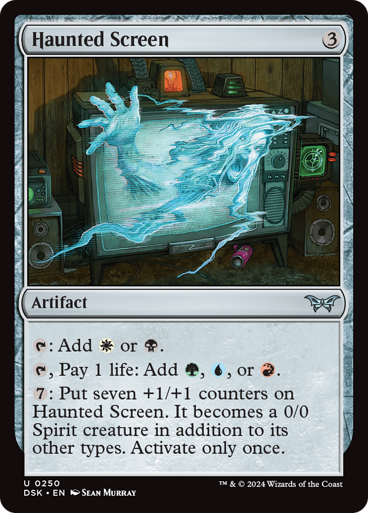 Haunted Screen (DSK-250) [Duskmourn: House of Horror] MTG Single Wizards of the Coast