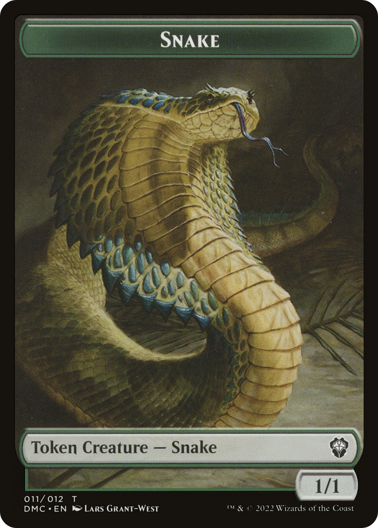 Snake (TDMC-011) [Tokens] Dominaria United Commander Tokens MTG Single Wizards of the Coast