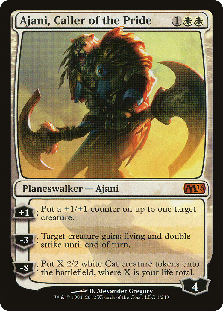 Ajani, Caller of the Pride (M13-001) [Magic 2013] MTG Single Wizards of the Coast