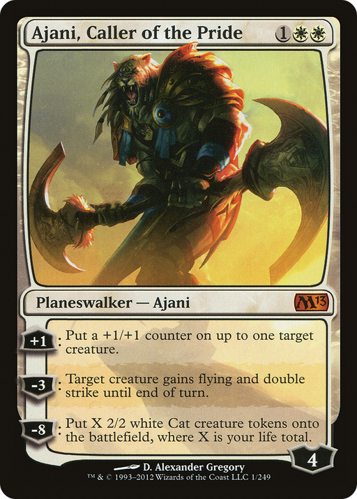 Ajani, Caller of the Pride (M13-001) [Magic 2013] MTG Single Wizards of the Coast
