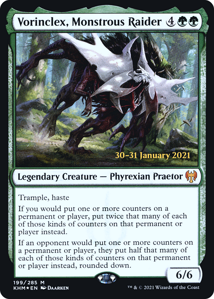 Vorinclex, Monstrous Raider (PRE-199) [Kaldheim Promos] Foil MTG Single Wizards of the Coast