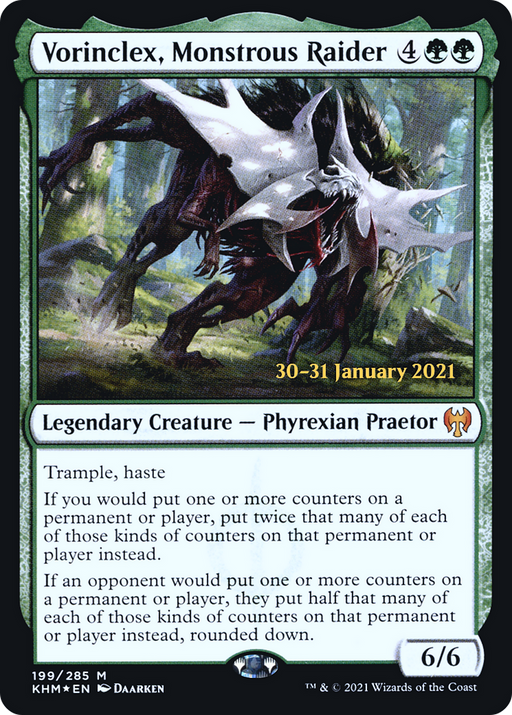 Vorinclex, Monstrous Raider (PRE-199) [Kaldheim Promos] Foil MTG Single Wizards of the Coast