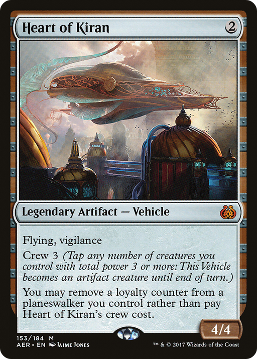 Heart of Kiran (AER-153) [Aether Revolt] MTG Single Wizards of the Coast