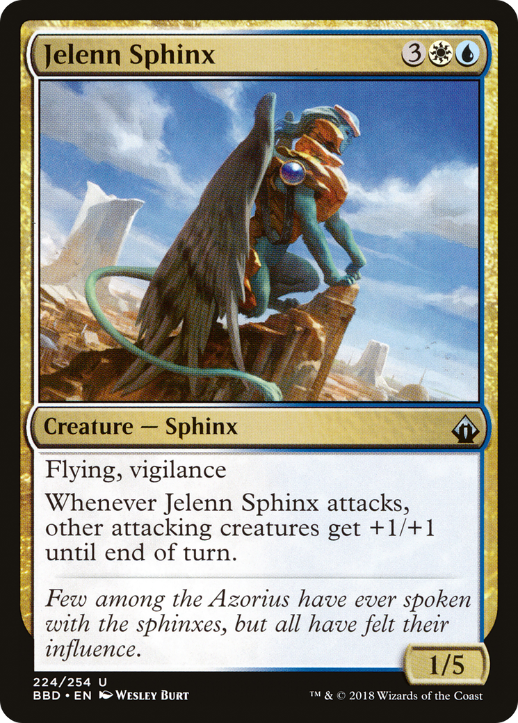 Jelenn Sphinx (BBD-224) [Battlebond] MTG Single Wizards of the Coast