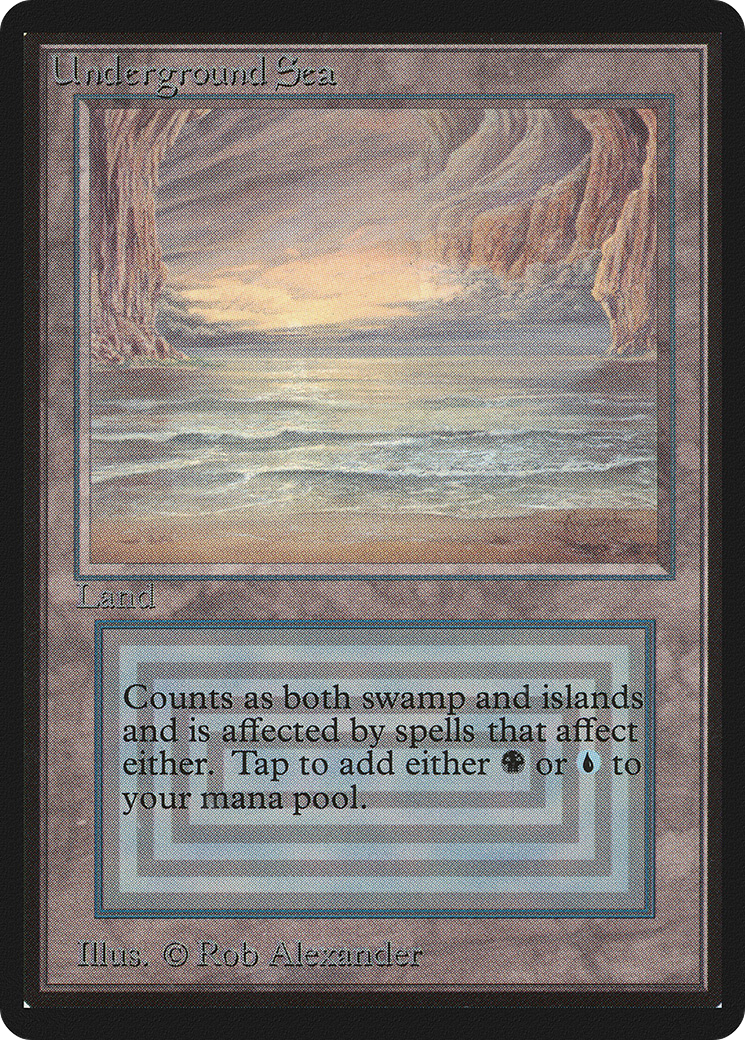 Underground Sea (LEB-286) [Oldschool] Limited Edition Beta MTG Single Wizards of the Coast