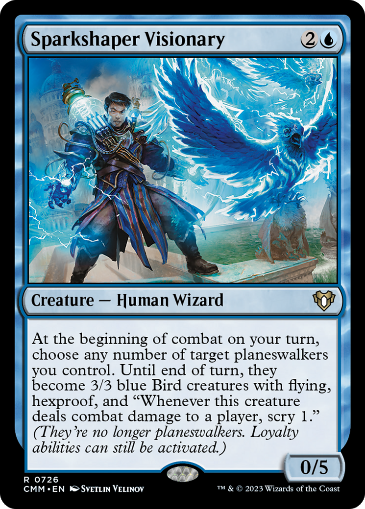 Sparkshaper Visionary (CMM-726) [Commander Masters] MTG Single Wizards of the Coast