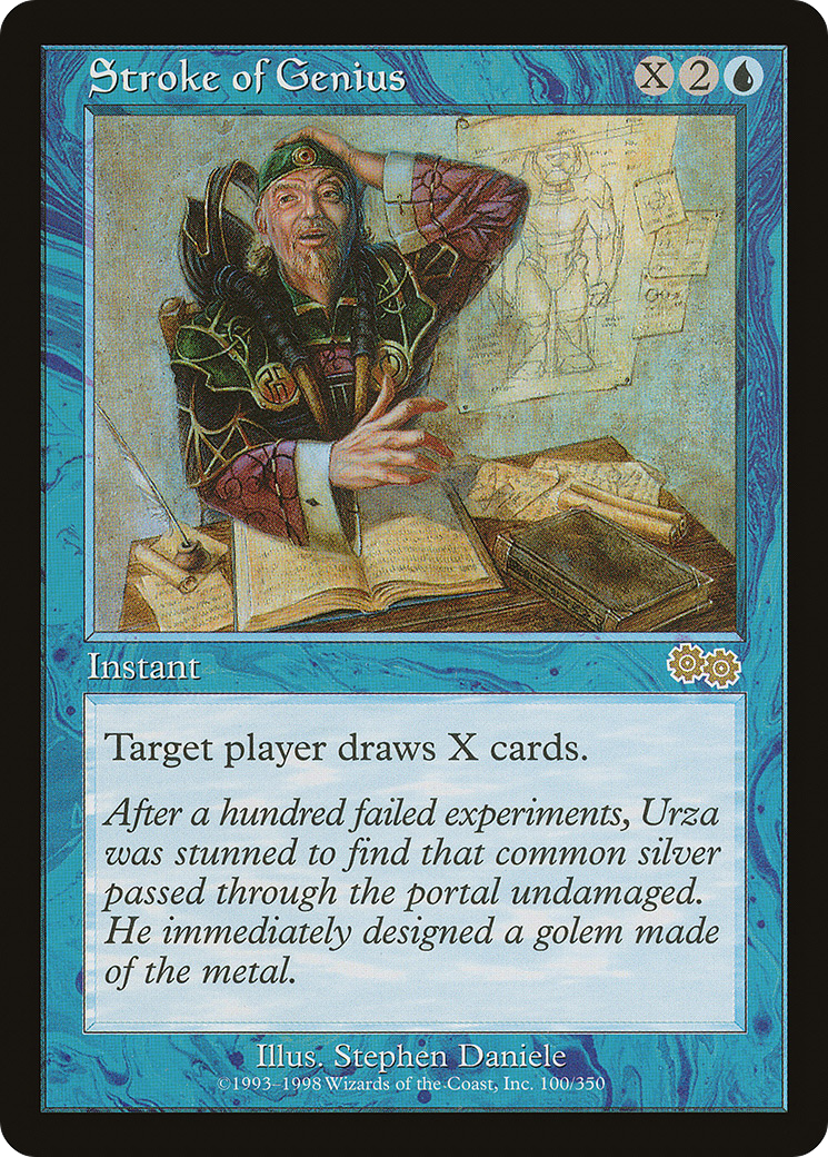 Stroke of Genius (USG-100) [Urza's Saga] MTG Single Wizards of the Coast