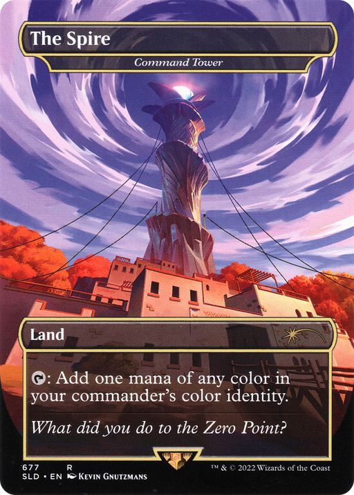 The Spire - Command Tower (SLD-677) [Secret Lair] Drop (Borderless) MTG Single Wizards of the Coast