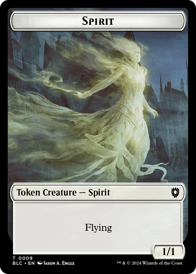 Spirit (TBLC-009) [Tokens] Bloomburrow Commander Tokens MTG Single Wizards of the Coast