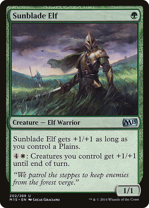 Sunblade Elf (M15-202) [Magic 2015] MTG Single Wizards of the Coast