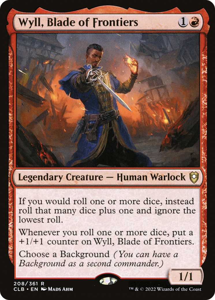 Wyll, Blade of Frontiers (CLB-208) [Commander Legends: Battle for Baldur's Gate] Foil MTG Single Wizards of the Coast
