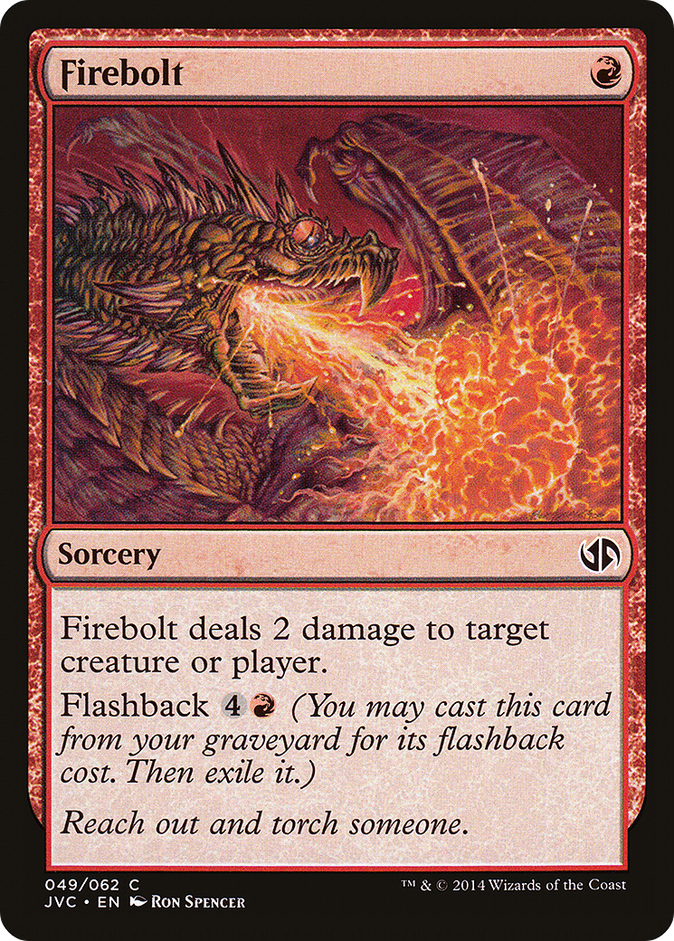 Firebolt (DD3-049) [Misc] Duel Decks Anthology: Jace vs. Chandra MTG Single Wizards of the Coast