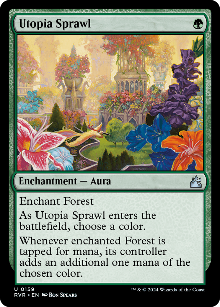 Utopia Sprawl (RVR-159) [Ravnica Remastered] Foil MTG Single Wizards of the Coast