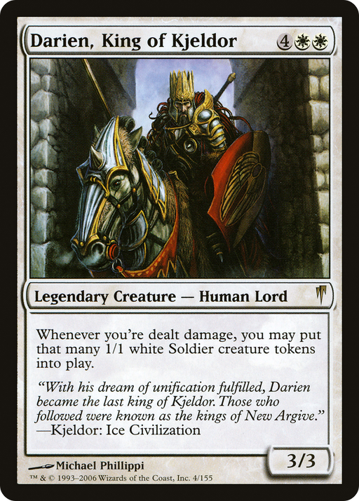 Darien, King of Kjeldor (CSP-004) [Coldsnap] MTG Single Wizards of the Coast