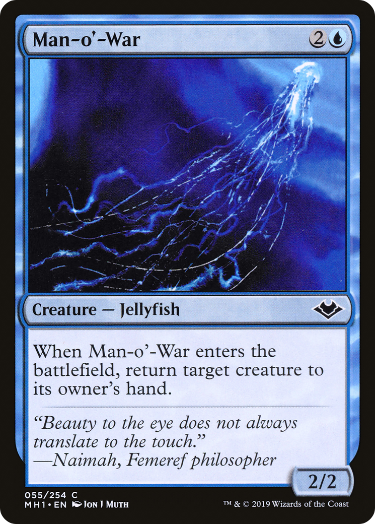 Man-o'-War (MH1-055) [Modern Horizons] Foil MTG Single Modern Horizons