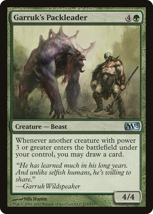 Garruk's Packleader (M13-175) [Magic 2013] Foil MTG Single Wizards of the Coast