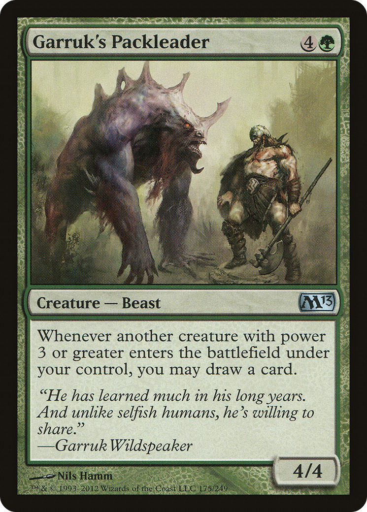 Garruk's Packleader (M13-175) [Magic 2013] MTG Single Wizards of the Coast