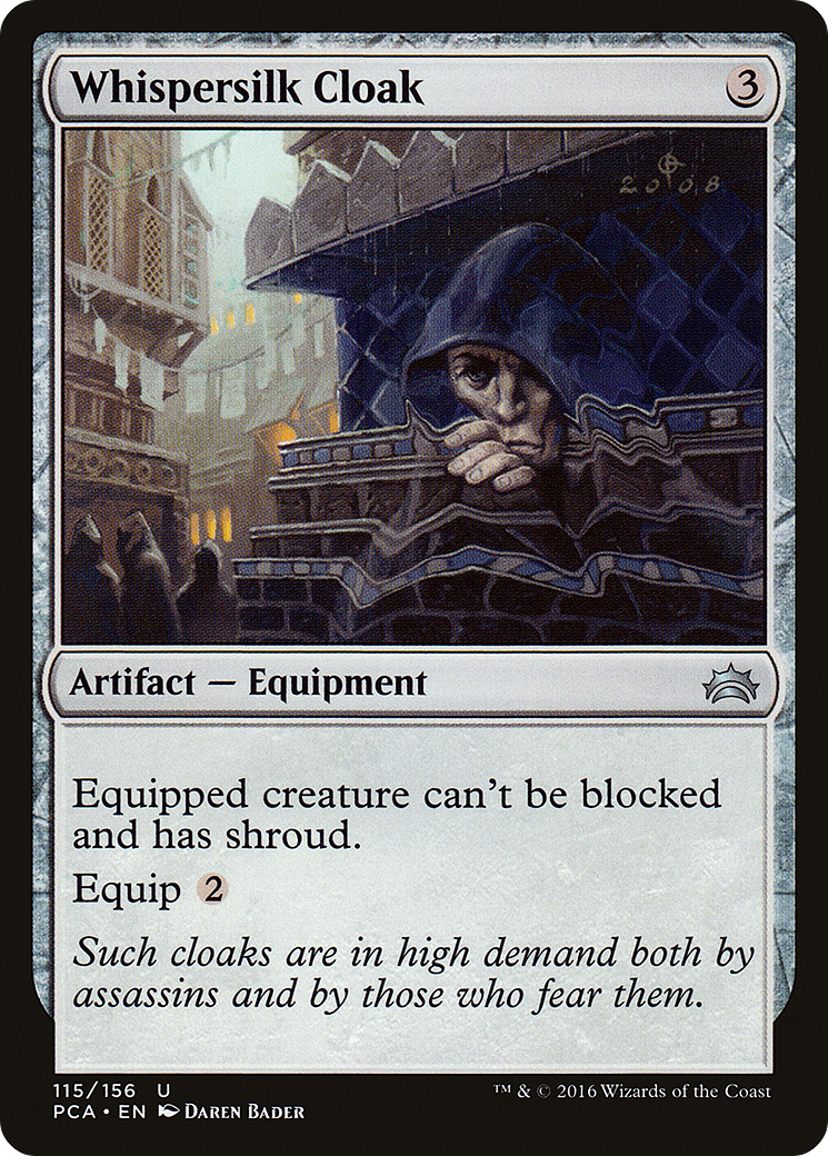 Whispersilk Cloak (PCA-115) [Misc] Planechase Anthology MTG Single Wizards of the Coast