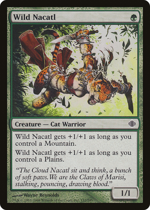 Wild Nacatl (ALA-152) [Shards of Alara] Foil MTG Single Wizards of the Coast