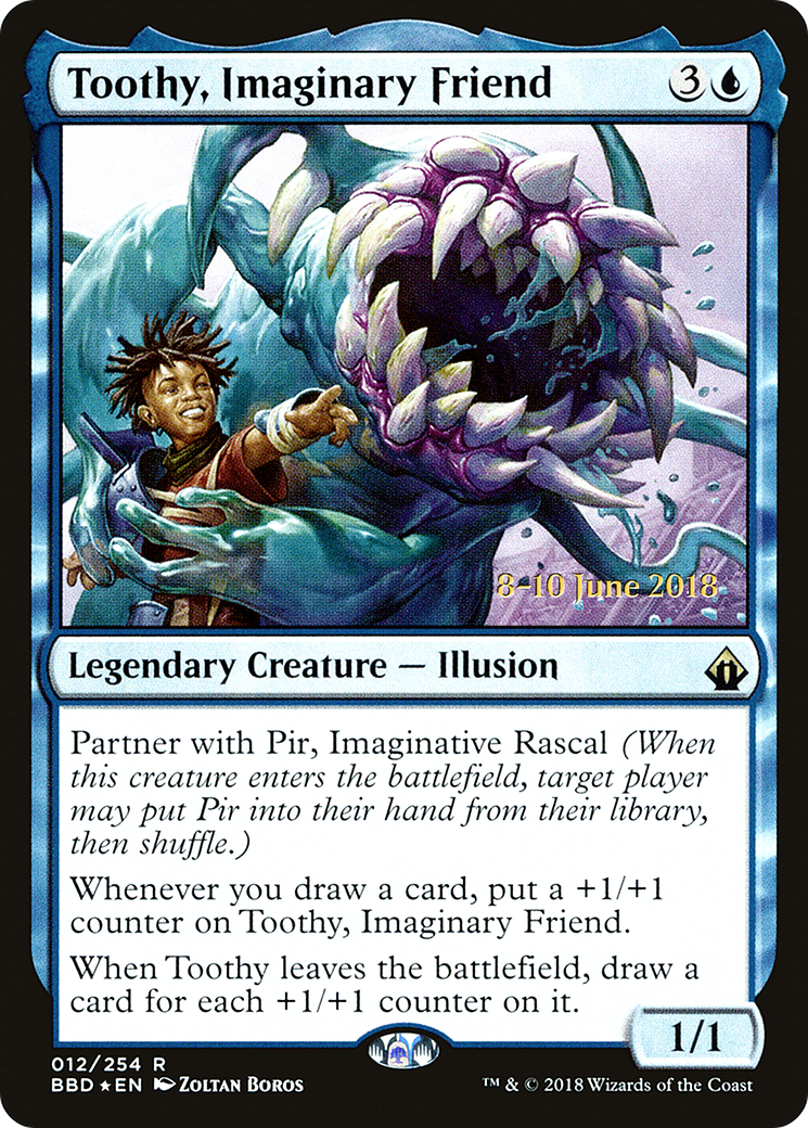 Toothy, Imaginary Friend (LARP-012) [Battlebond Promos] Foil MTG Single Wizards of the Coast