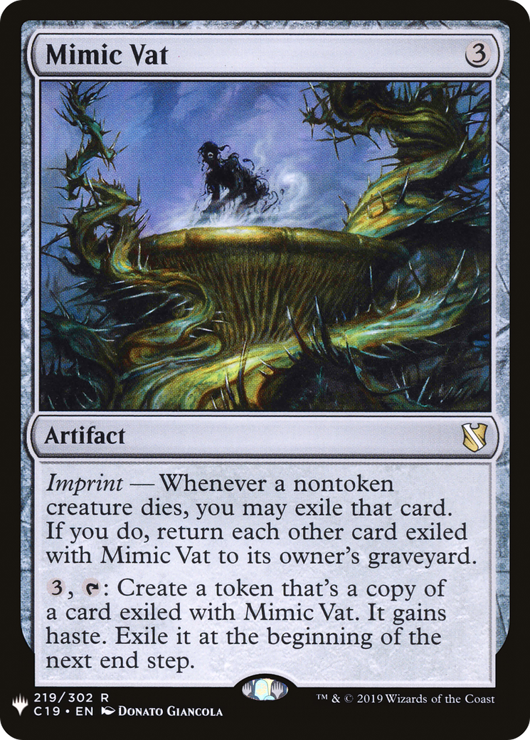 Mimic Vat (LIST-C19-219) [Mystery Booster] The List MTG Single Wizards of the Coast
