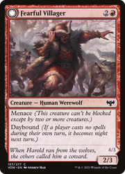 Fearful Villager (VOW-157) [Innistrad: Crimson Vow] MTG Single Wizards of the Coast