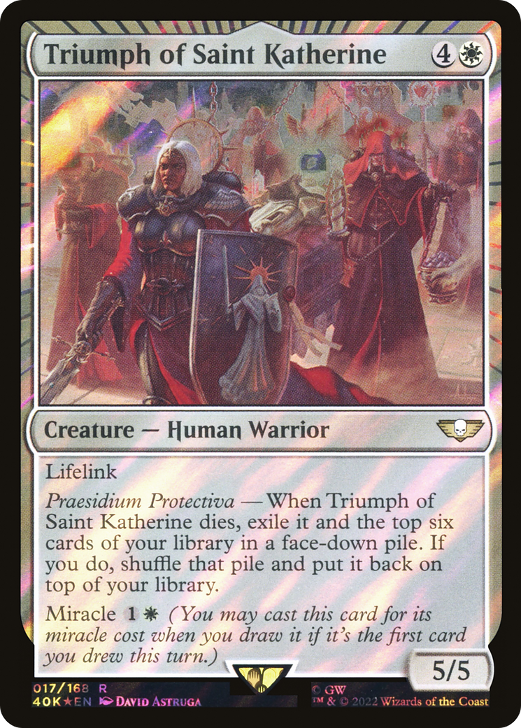 Triumph of Saint Katherine (40K-17★) [Warhammer 40,000 Commander] Foil MTG Single Wizards of the Coast