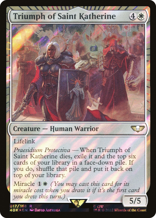 Triumph of Saint Katherine (40K-17★) [Warhammer 40,000 Commander] Foil MTG Single Wizards of the Coast