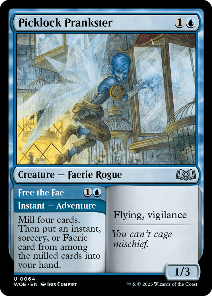 Picklock Prankster // Free the Fae (WOE-064) [Wilds of Eldraine] Foil MTG Single Wizards of the Coast