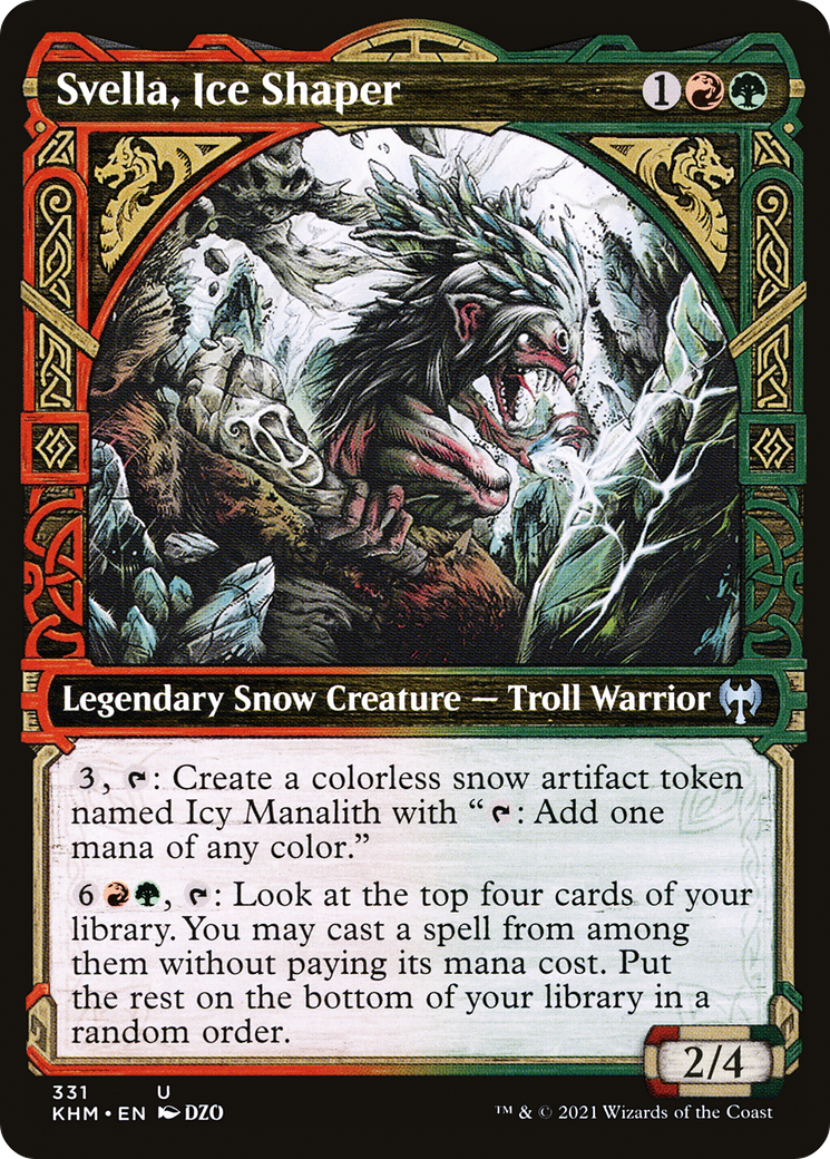 Svella, Ice Shaper (KHM-331) [Kaldheim] (Showcase) Foil MTG Single Wizards of the Coast