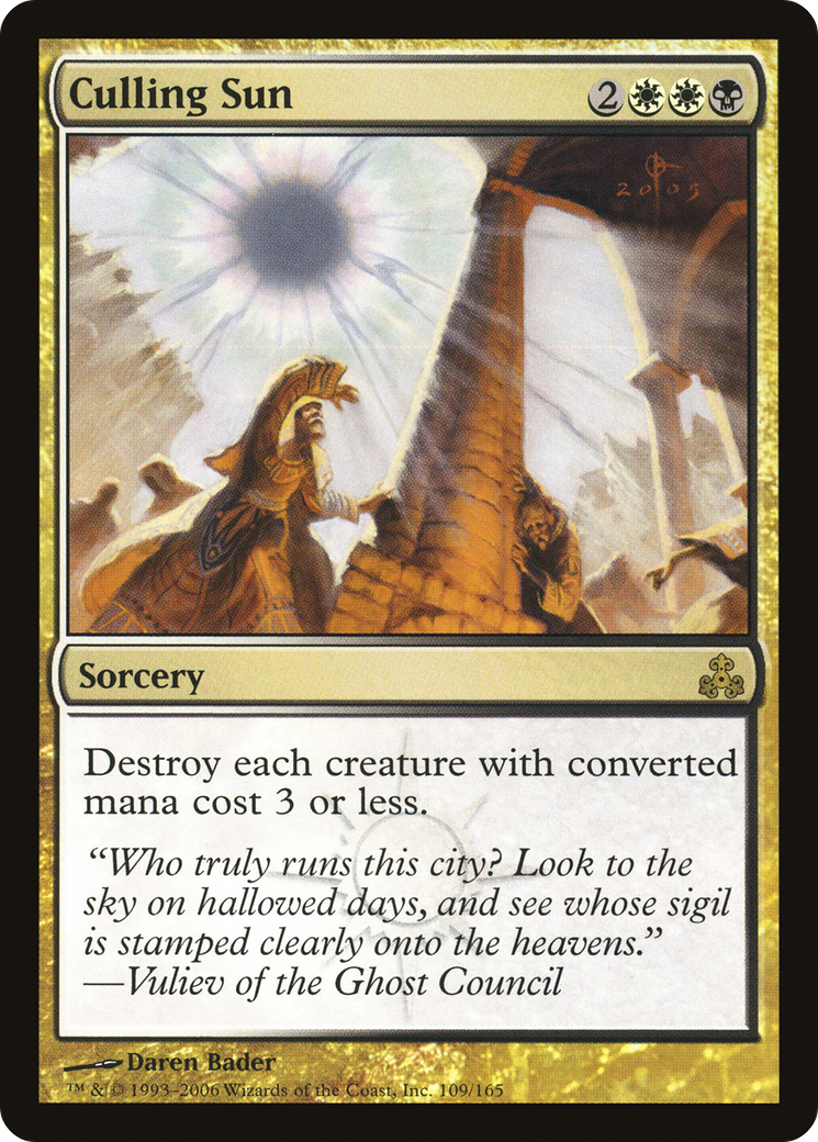 Culling Sun (GPT-109) [Guildpact] MTG Single Wizards of the Coast