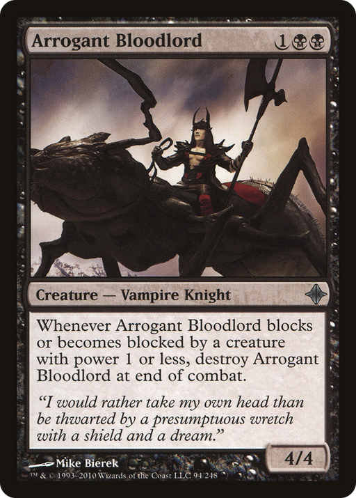 Arrogant Bloodlord (ROE-094) [Rise of the Eldrazi] MTG Single Wizards of the Coast