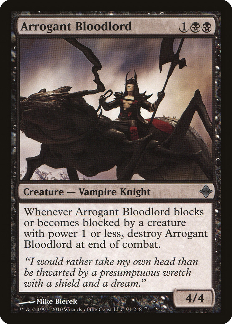Arrogant Bloodlord (ROE-094) [Rise of the Eldrazi] Foil MTG Single Wizards of the Coast