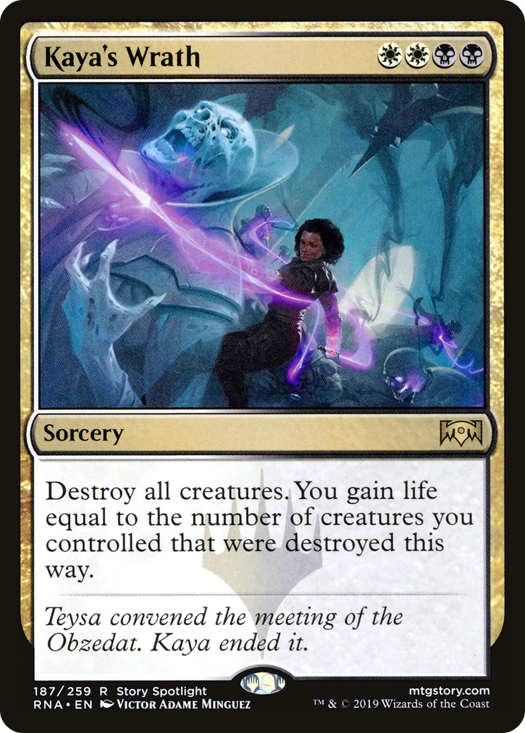 Kaya's Wrath (RNA-187) [Ravnica Allegiance] MTG Single Wizards of the Coast