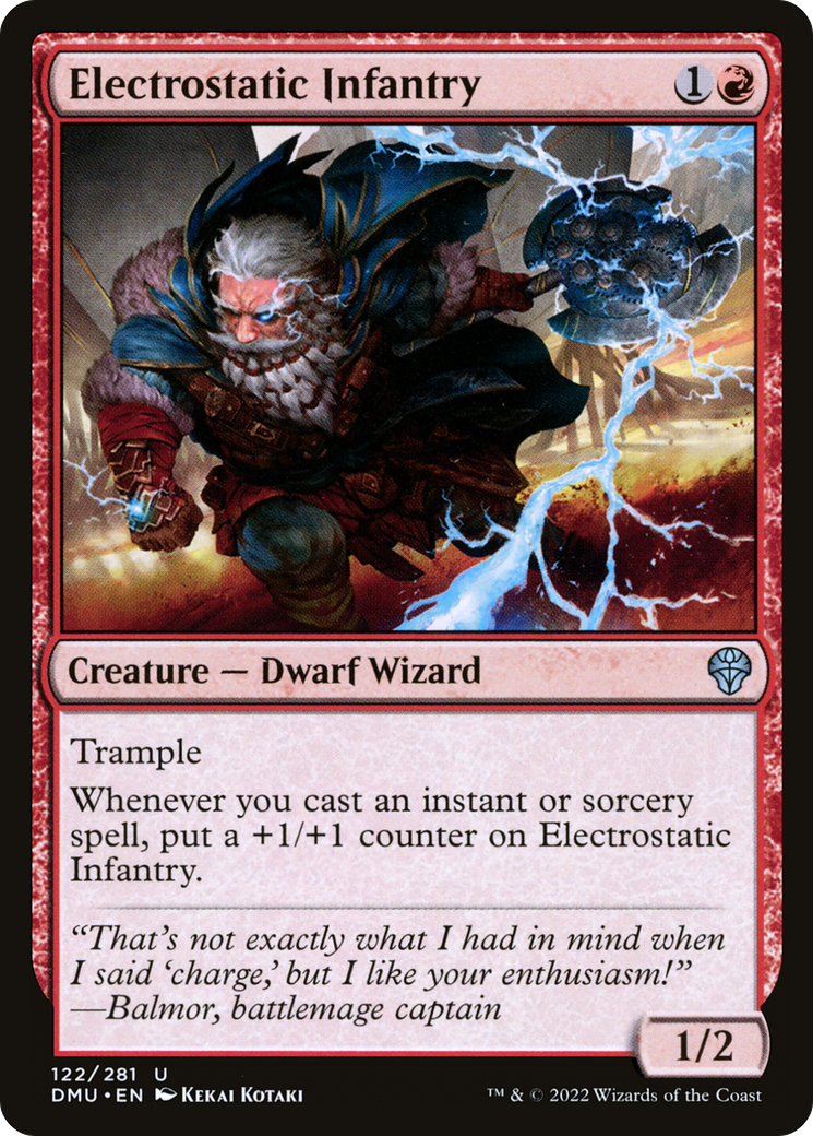 Electrostatic Infantry (DMU-122) [Dominaria United] MTG Single Wizards of the Coast