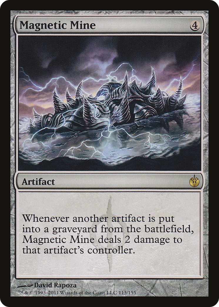 Magnetic Mine (MBS-113) [Mirrodin Besieged] Foil MTG Single Wizards of the Coast