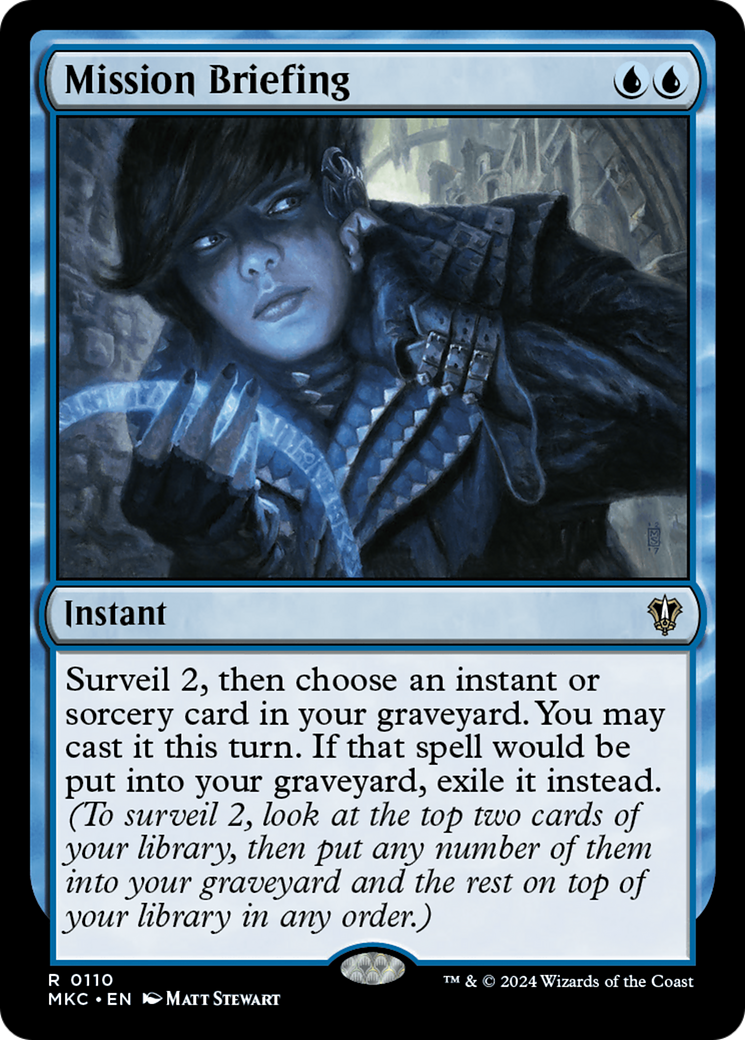 Mission Briefing (MKC-110) [Murders at Karlov Manor Commander] MTG Single Wizards of the Coast