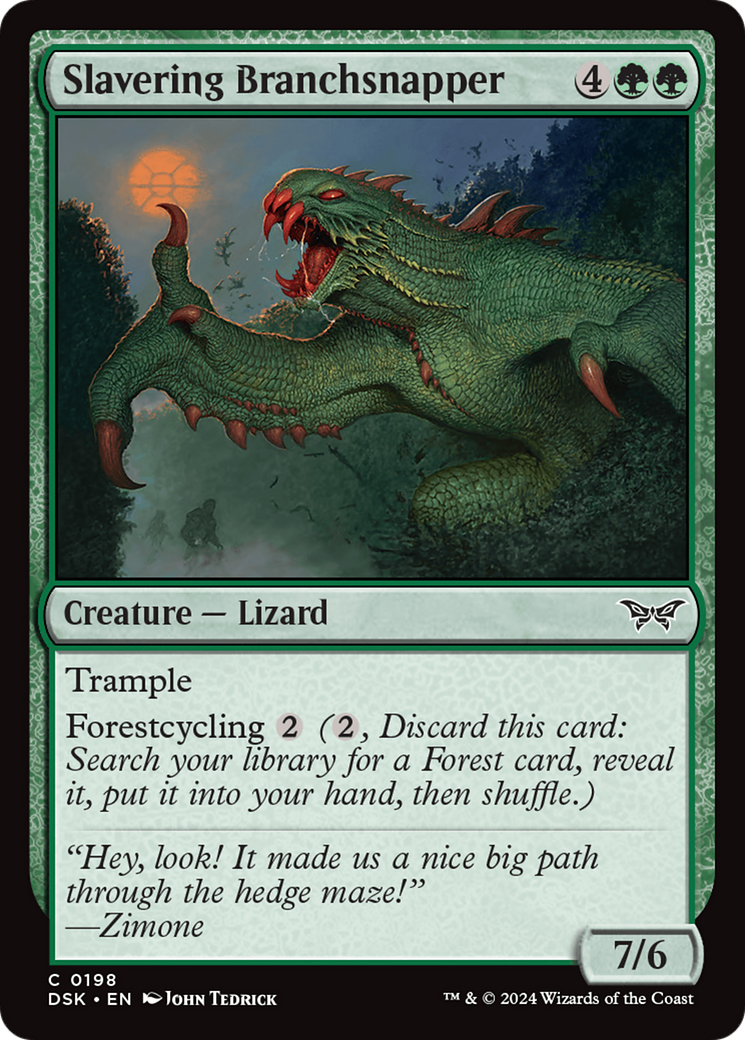 Slavering Branchsnapper (DSK-198) [Duskmourn: House of Horror] MTG Single Wizards of the Coast