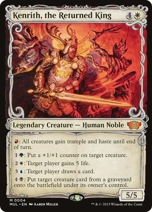 Kenrith, the Returned King (MUL-004) [Multiverse Legends] (Showcase) MTG Single Wizards of the Coast