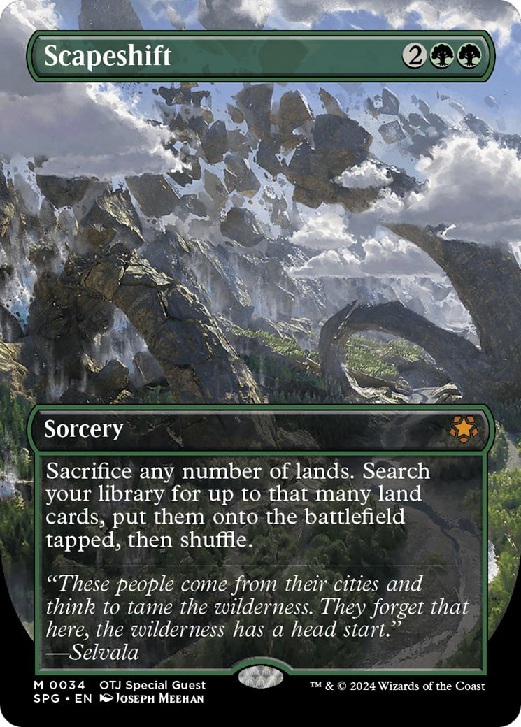 Scapeshift (SPG-034) [Special Guests] (Borderless) MTG Single Wizards of the Coast