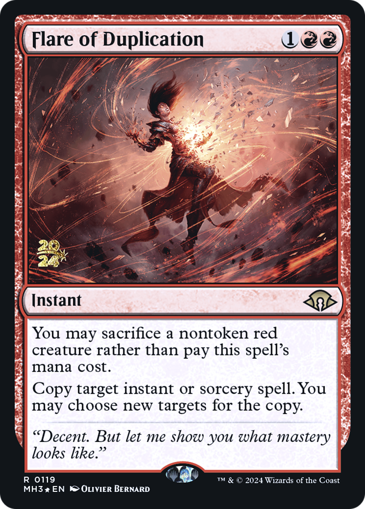 Flare of Duplication (PRE-119) [Modern Horizons 3 Promos] Foil MTG Single Wizards of the Coast