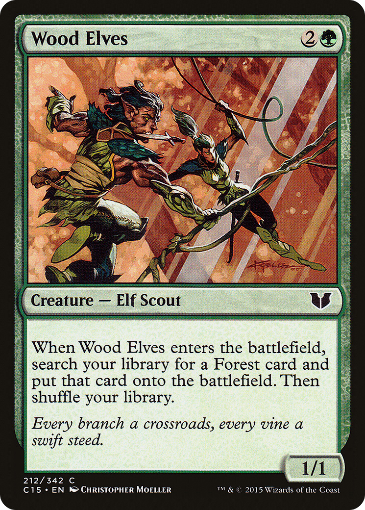 Wood Elves (C15-212) [Commander 2015] MTG Single Wizards of the Coast