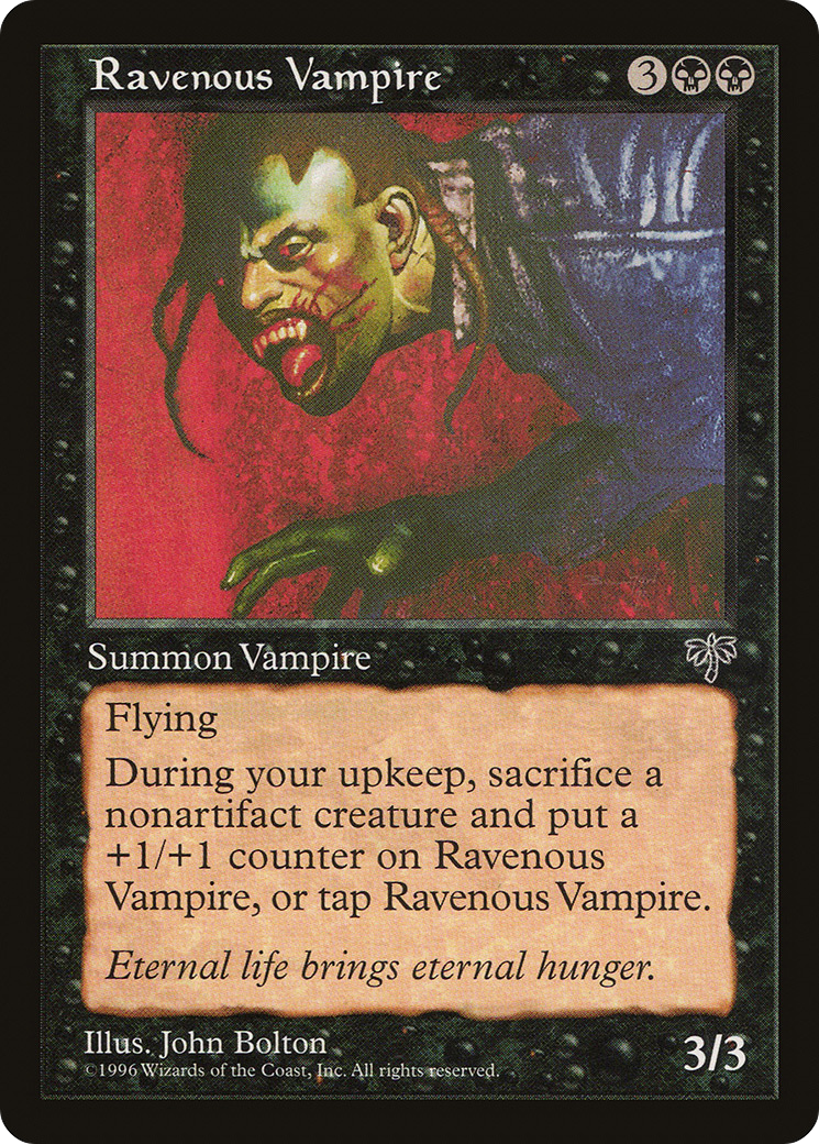 Ravenous Vampire (MIR-136) [Mirage] MTG Single Wizards of the Coast