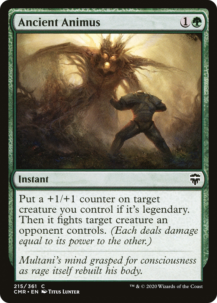 Ancient Animus (CMR-215) [Commander Legends] Foil MTG Single Wizards of the Coast