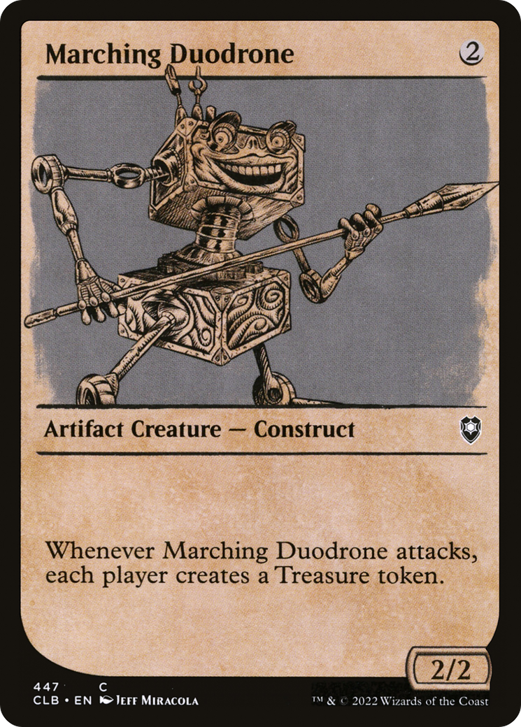 Marching Duodrone (CLB-447) [Commander Legends: Battle for Baldur's Gate] (Showcase) MTG Single Wizards of the Coast