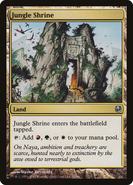 Jungle Shrine (DDH-034) [Misc] Duel Decks: Ajani vs. Nicol Bolas MTG Single Wizards of the Coast
